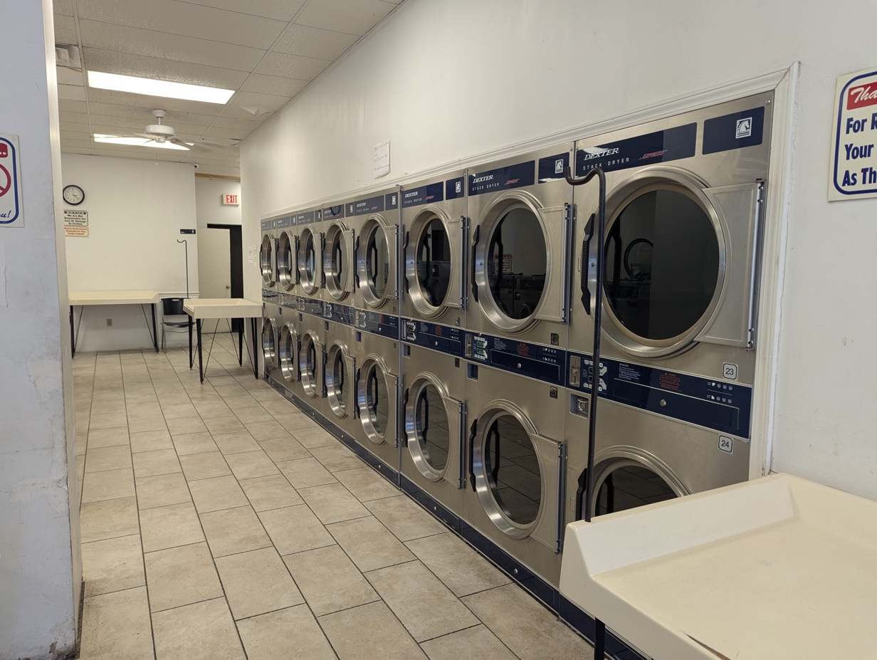 Long wall of Dexter stack dryers